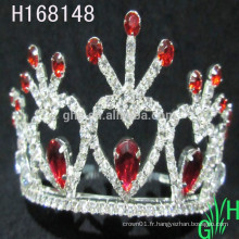 Nouveaux designs rhinestone royal accessories tiaras de couronne de ballet